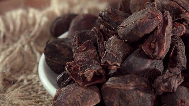 Rotating Kola Nuts as not loopable 4K UHD footage