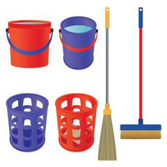 Fototapeta premium Tools for cleaning.