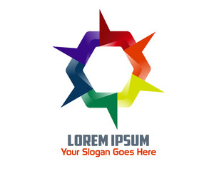 Obraz premium Hexagon Logo Icon