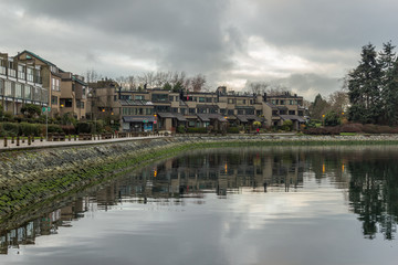 Vancouver, BC, Canada - February 1, 2016 - False Creek