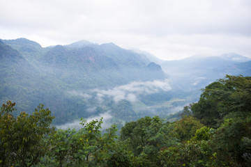 Obraz premium mountain landscape with the mist