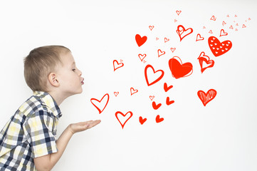 Heart kisses