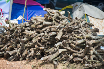 pile of dry firewood