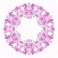 Abstract Ornate Mandala. Decorative frame for design.