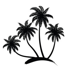 Fototapeta premium palm trees vector