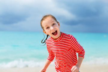 Little girl on vacation