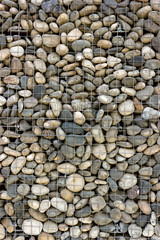 Backgrounds collection - Wall built of sea pebbles