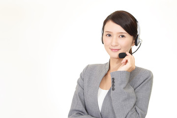 微笑むオペレーター