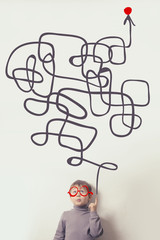 child in search of a solution