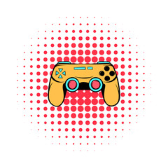 Console joystick comics icon © juliars