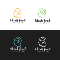 Creative idea logo,Brain logo,learning logo,education logo,mine and human logo design,vector logo template