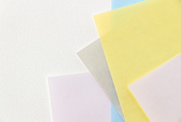 Background of colored papers 