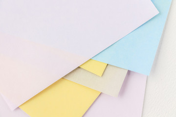 Background of colored papers 