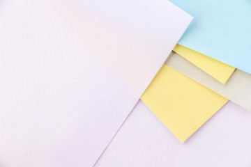 Background of colored papers 