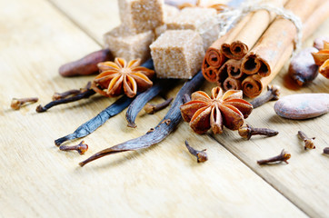 Vanilla, cinnamon, cocoa, anise and cloves