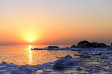 Fototapeta na wymiar Sea ice