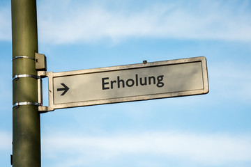 Fototapeta premium Schild 67 - Erholung