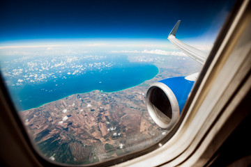 Obraz premium Airplane window