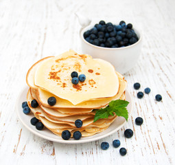 Pancakes with fresh berries