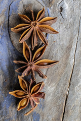 Closeup of star anise