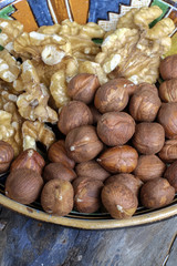 Walnuts and hazelnuts