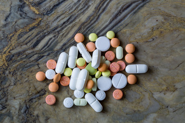 colorful medication and pills