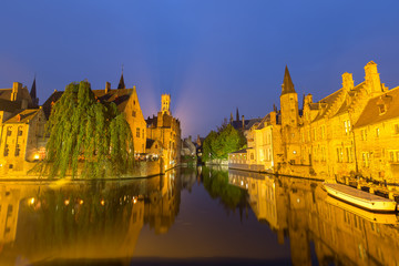 Fototapeta premium Bruges at dusk,Belgium