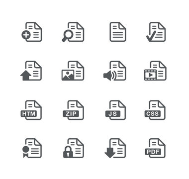 Documents Icons 1 -- Utility Series