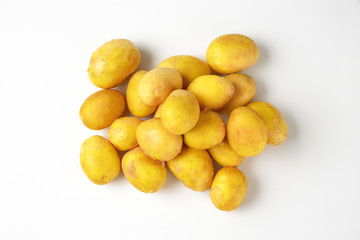 group of new potatoes