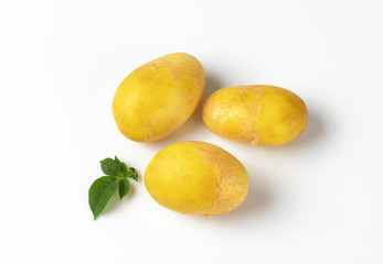 three new potatoes