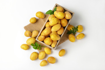box of potatoes