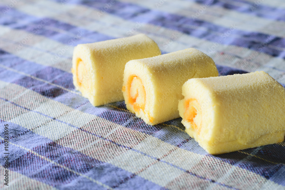 Canvas Prints butter roll cake