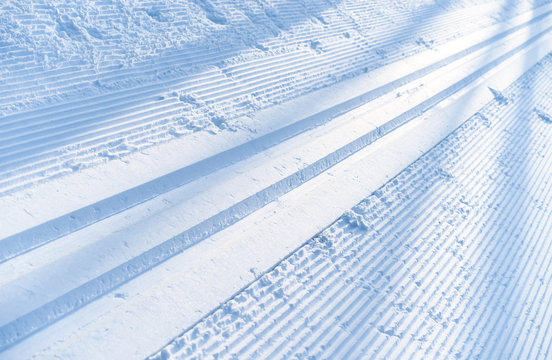 ski track, abstract background