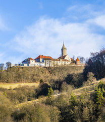 Obraz premium famous medieval Leuchtenburg near Kahla