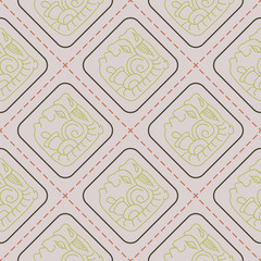 Seamless pattern with American Indians art and ethnic ornaments for your design