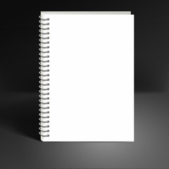 Realistic notebook mock up