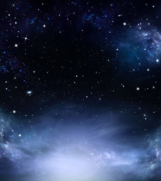 Amazing background of the night sky
