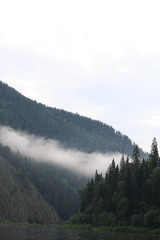 beautiful river landscape in river