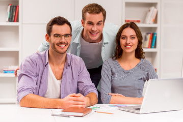 Fototapeta premium Young successful team working