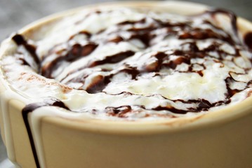 black and white hot chocolate