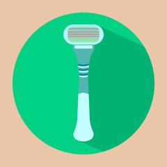 Flat razor icon