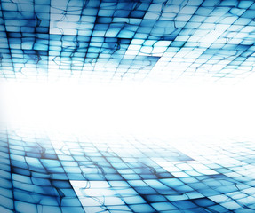 abstract blue shapes