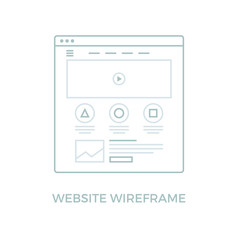 Line Website Wireframe