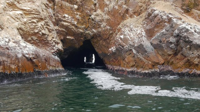 Tunnel under Paracas island