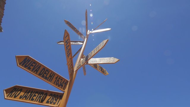 Taquile island information sign