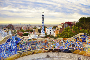 Fototapeta premium Park Guell w Barcelonie