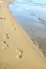 Fußspuren im Sand