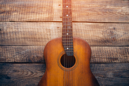 Acoustic guitar. 