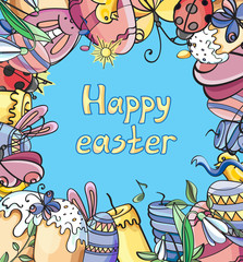 Doodle vector easter