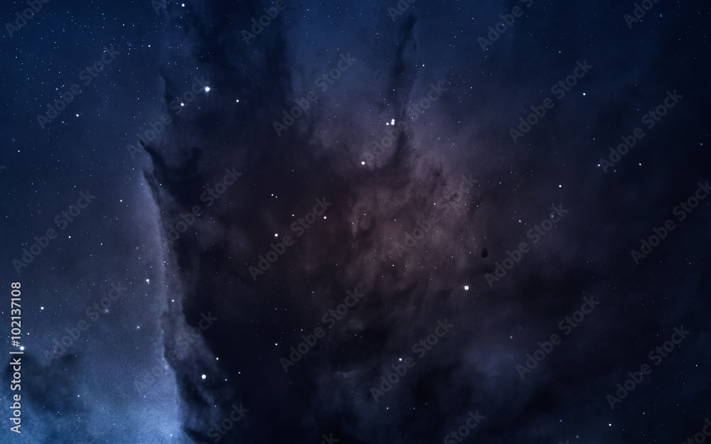 Sticker nebula and stars in deep space, glowing mysterious universe. elements of this image furnished by nas